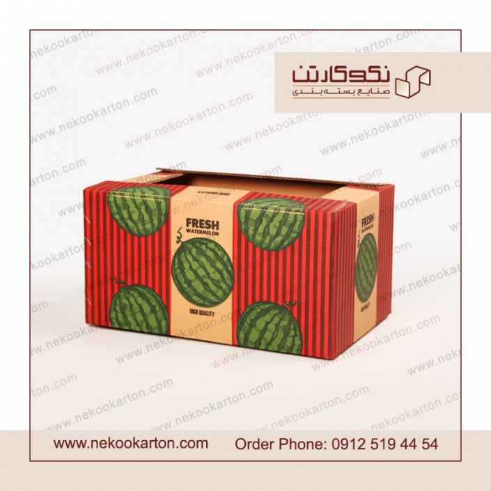 کارتن بسته بندی هندوانه صادراتی